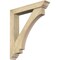 Ekena Millwork Imperial Traditional Rough Sawn Bracket w/ Offset Brace, Douglas Fir, 6"W x 34"D x 38"H BKT0604X34X38IMP01RDF - alternate 1